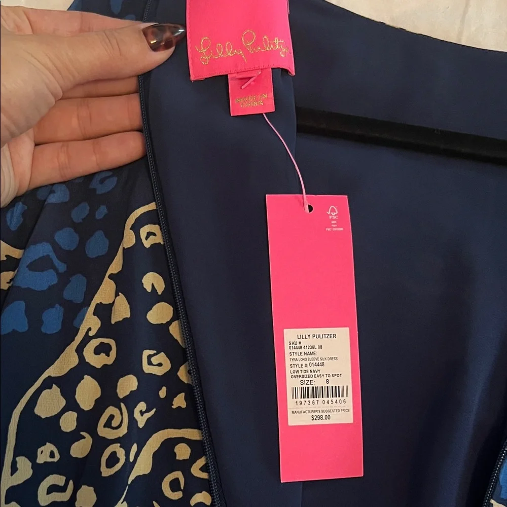 Lilly Pulitzer Navy low Tide Print - Picture 4 of 5